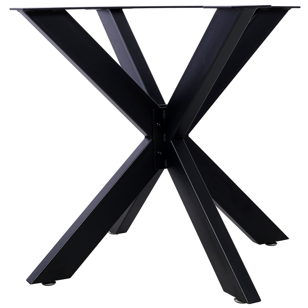 Spider Shaped Steel Table Base with Heavy Duty Construction - Black