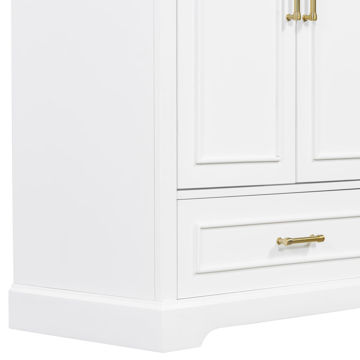 Bathroom Vanity with Sink and Soft Close Doors - White, Black, Green, or Gray