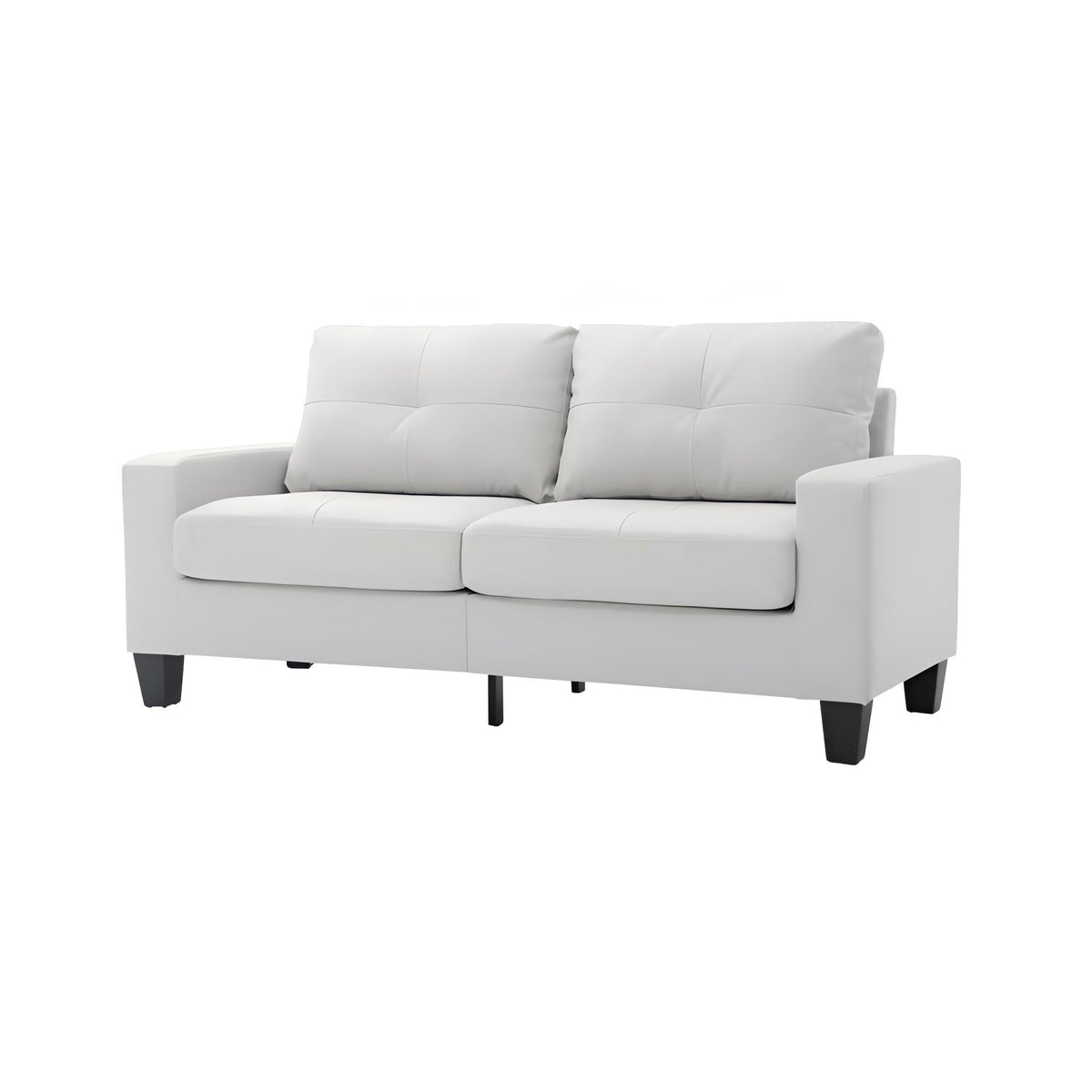 Modular Faux Leather Sofa with Modern Design - White, Black, Dark Brown, Red