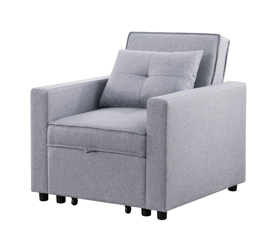 Zoey Convertible Sleeper Chair With Side Pocket