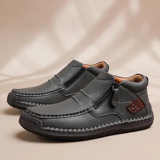 7DAY'S Leather Driving Boots for Young Men - Travel & Adventure Essentials