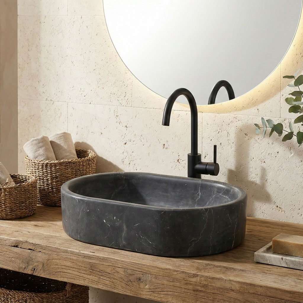 Semi Polished Bathroom Vessel Sink