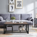 Console Coffee Table with Reclaimed Wood Finish - Natural