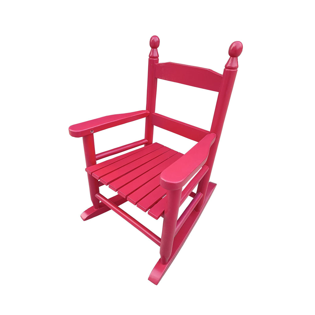 Children's Rocking Chair with Sturdy Populus Wood Frame - Multiple Colors
