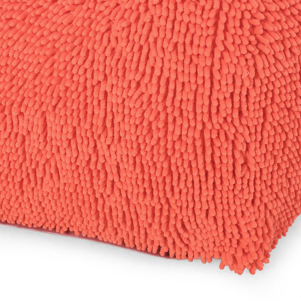 Spongy Square Pouf Soft Seating with Microfiber Cover - Multiple Colors