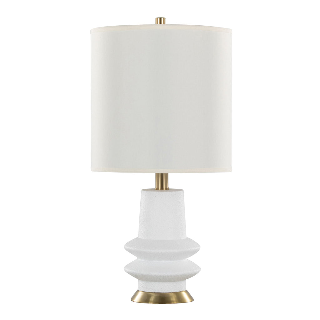 Lloyd Contemporary Table Lamp Set with Matte Finish - Black or Beige