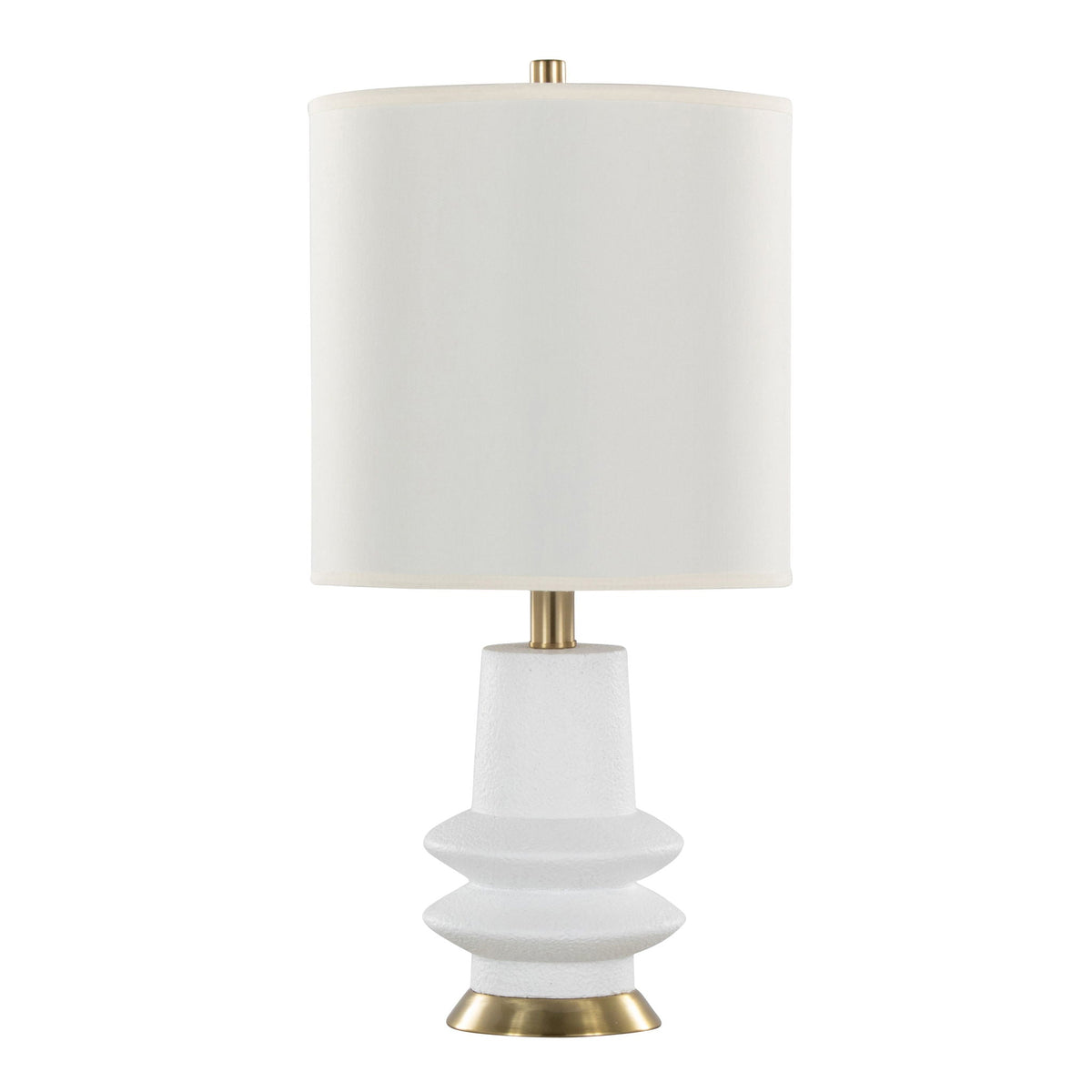 Lloyd Contemporary Table Lamp Set with Matte Finish - Black or Beige
