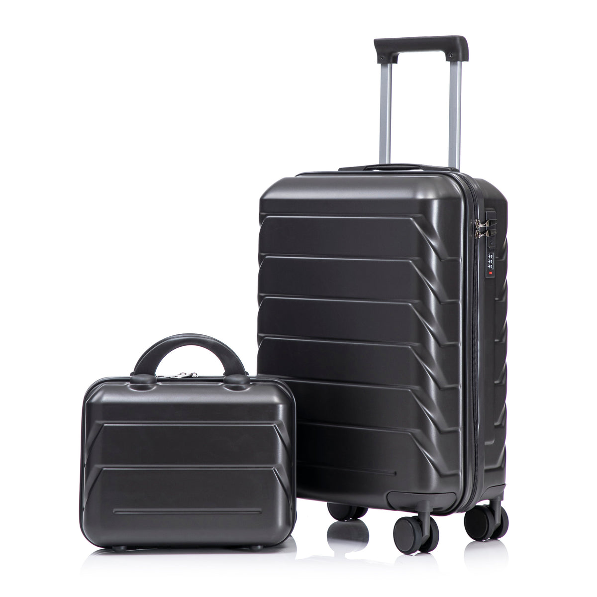 ABS Spinner Wheel Luggage Set with 360° Spinner Wheels - Dark Gray