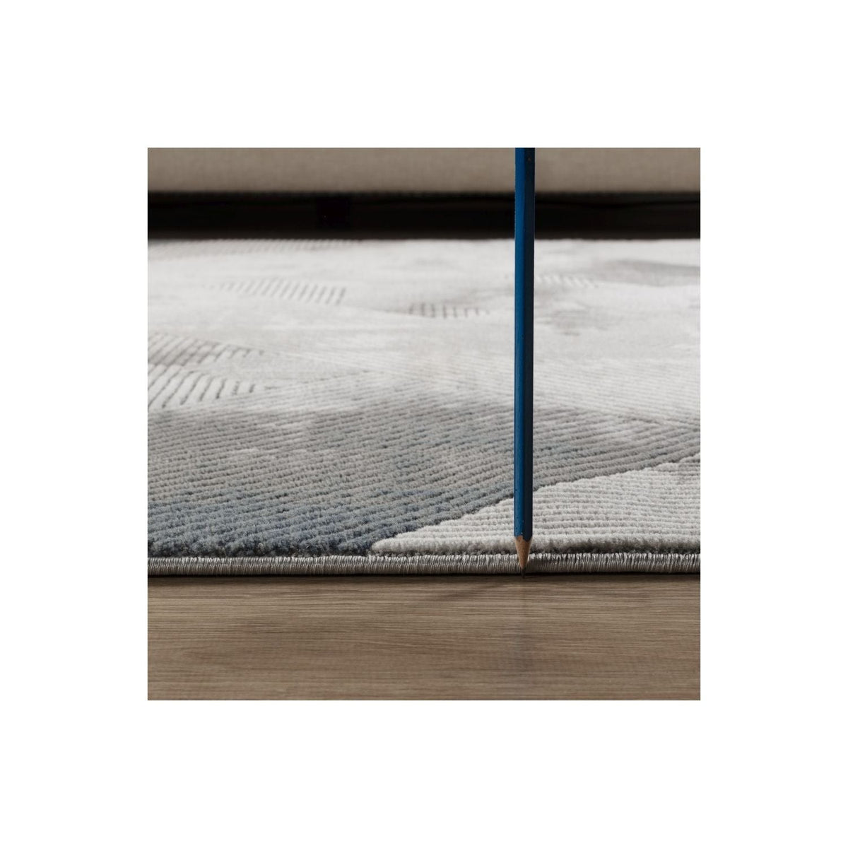 Geometrix Contemporary Area Rug with 3D Effect - Gray