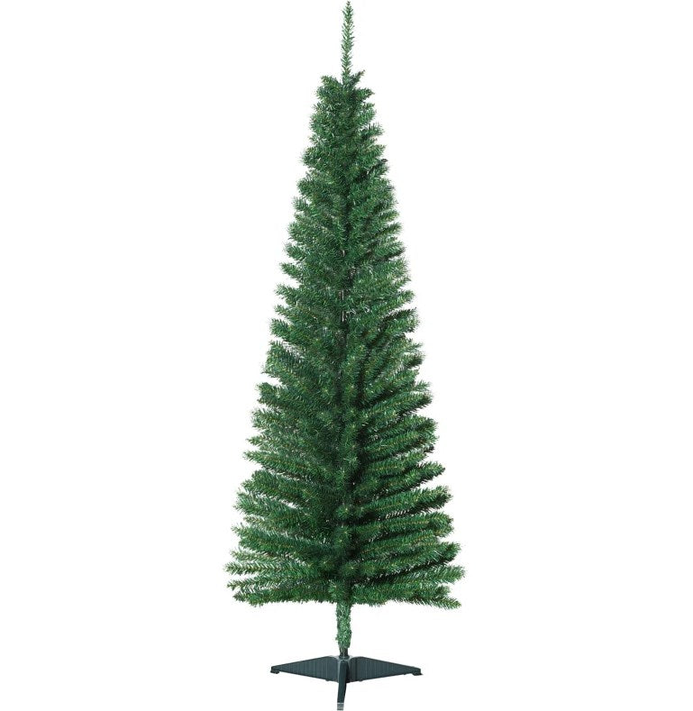 Artificial Pencil Christmas Tree with Slim Profile - Green