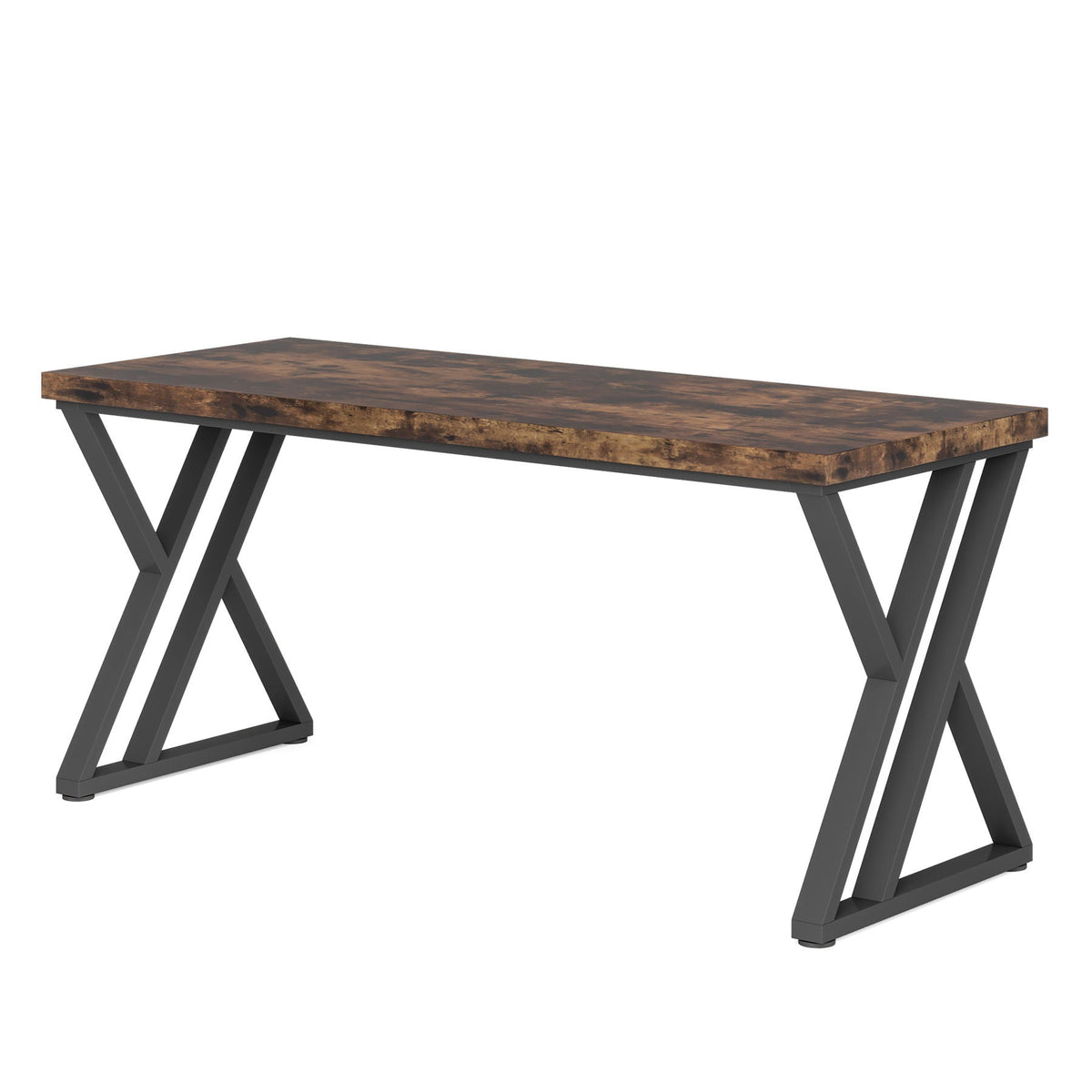 Writing Desk With Z-Shaped Legs - 55" Desktop, Steel Frame