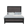 Soluto Platform Bed with Solid Wood and LVL Frame - Black or Dark Gray