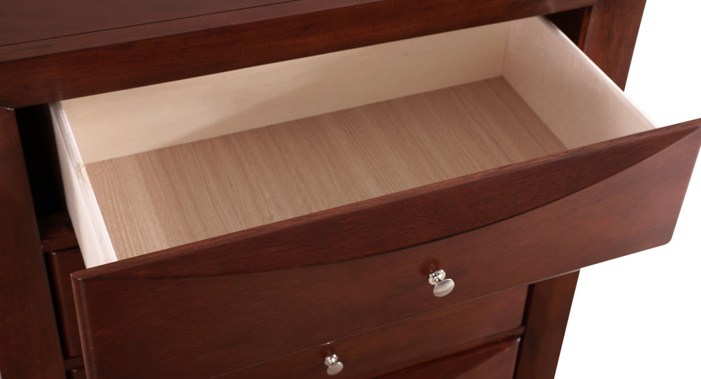 Media Chest with Modern Beveled Drawer Fronts - Multiple Colors