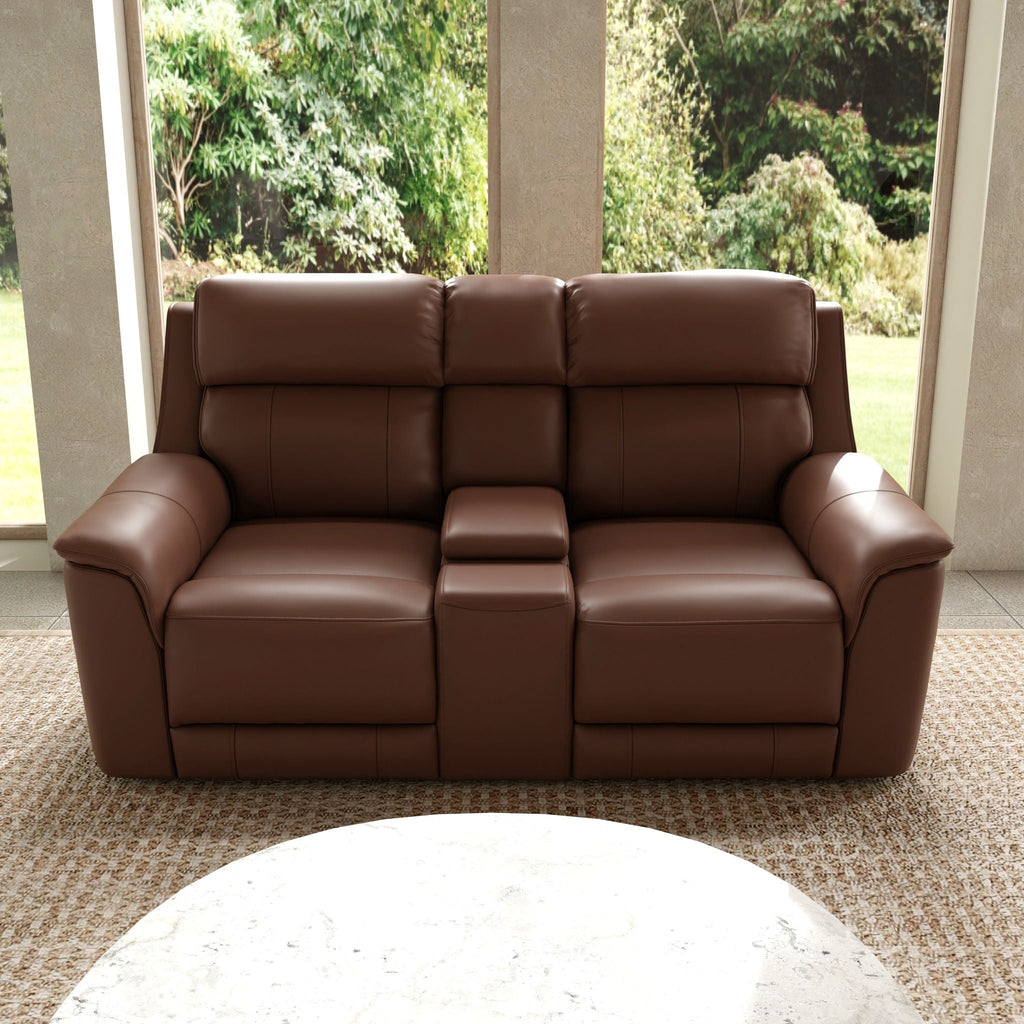 Dual Power Reclining Loveseat with Center Console - Multiple Colors