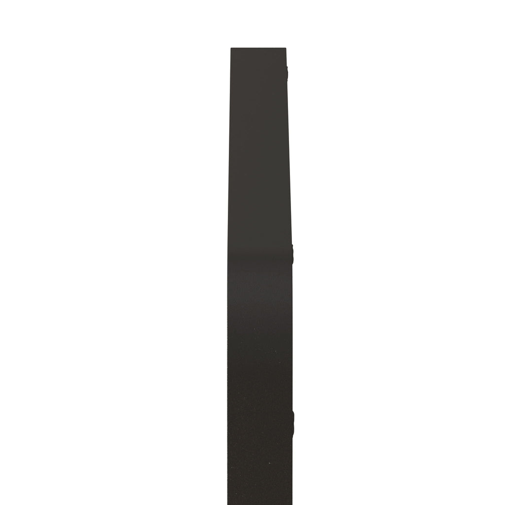 Rectangular Metal Framed Wall Mirror with Modern Design - Black