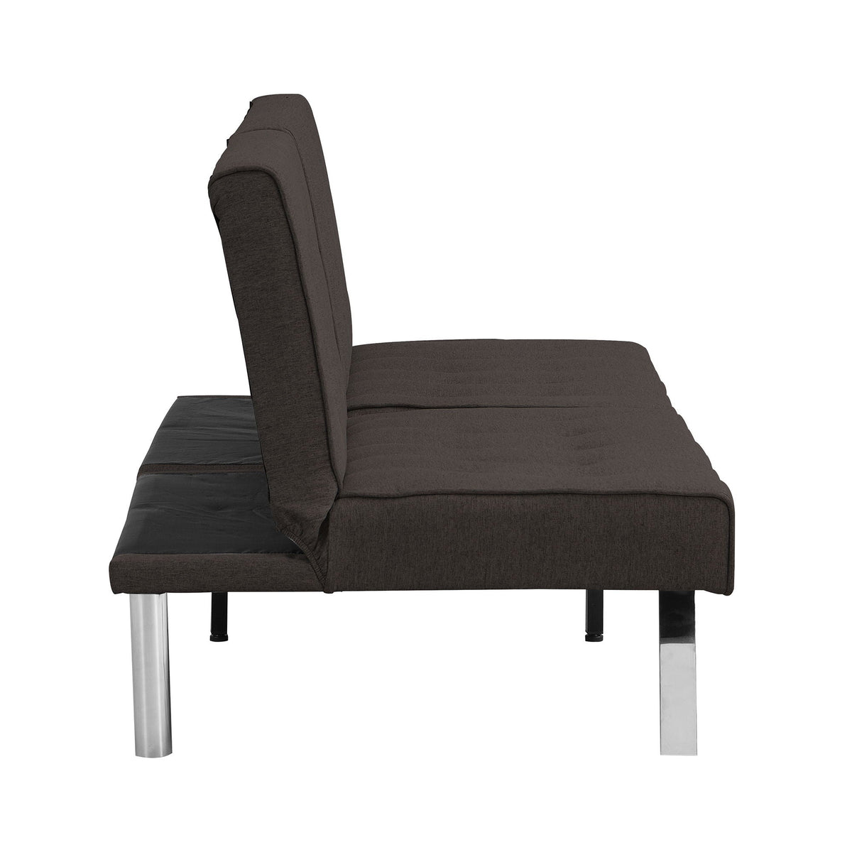 Modern Sofa Bed with Wood Frame and Stainless Legs - Multiple Colors