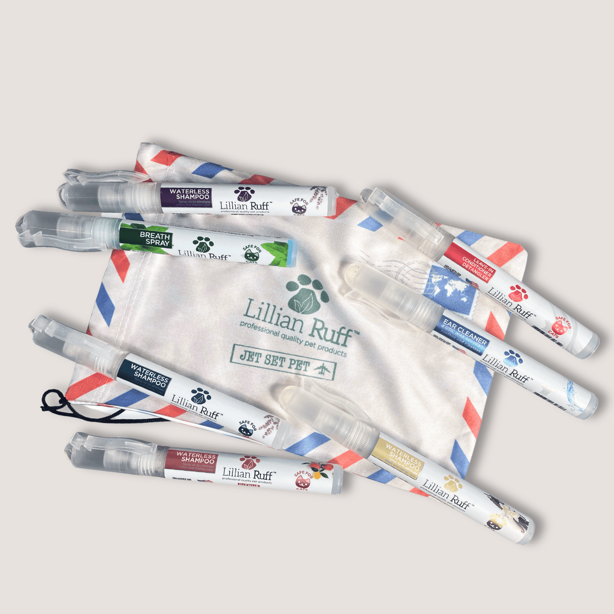 Lillian Ruff "Jet Set Pet" Travel Kit for Dogs