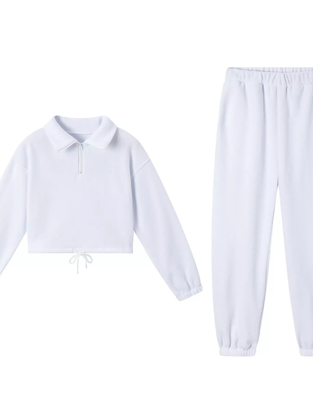 Quarter Zip Sweatshirt and Pants Set