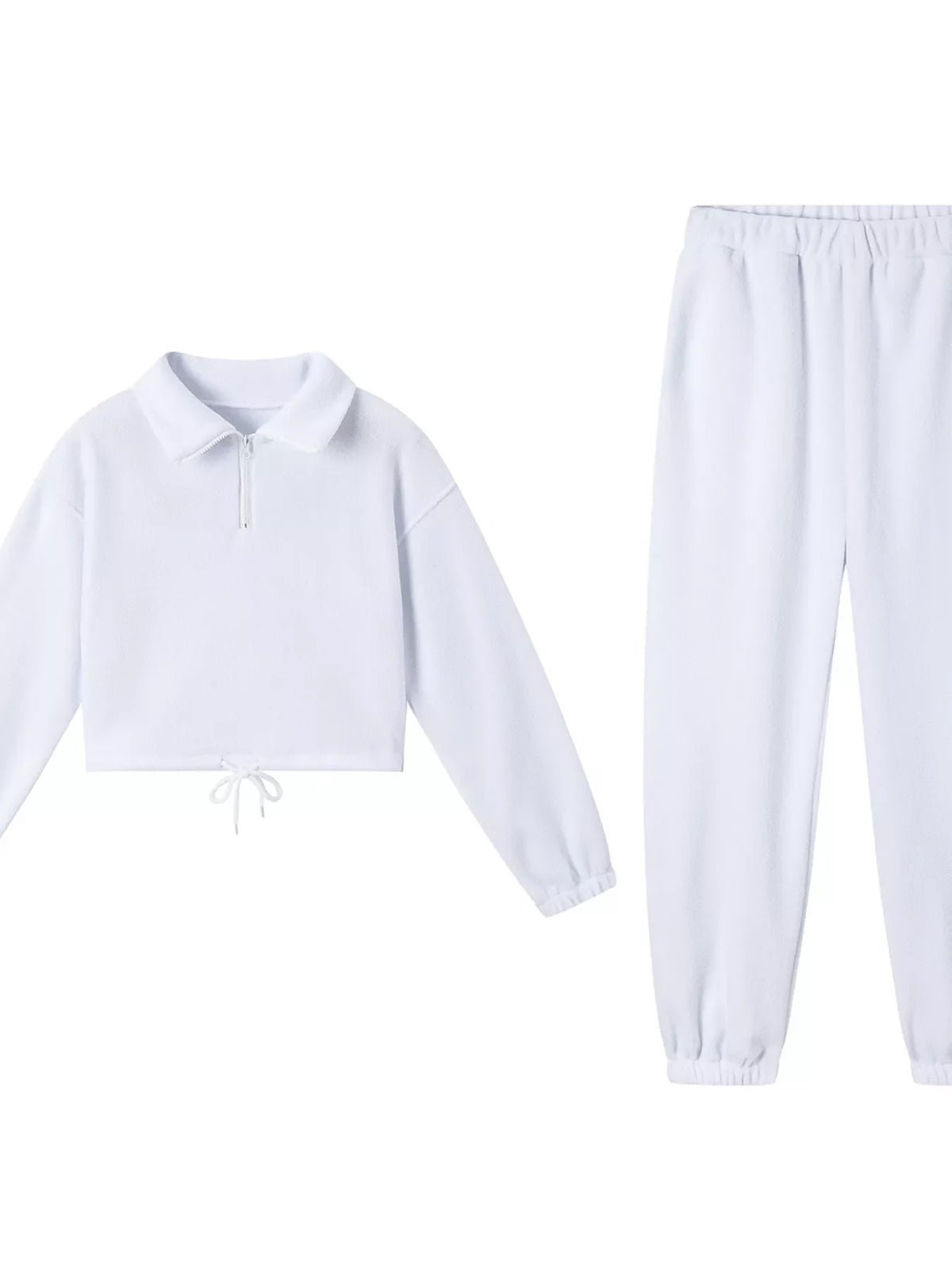 Quarter Zip Sweatshirt and Pants Set