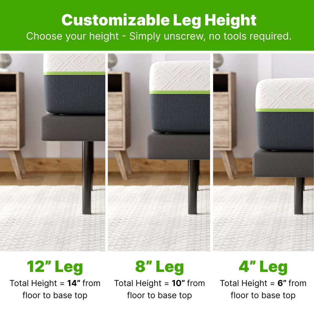 Adjustable Base Comfort with Massage and Zero Gravity - White