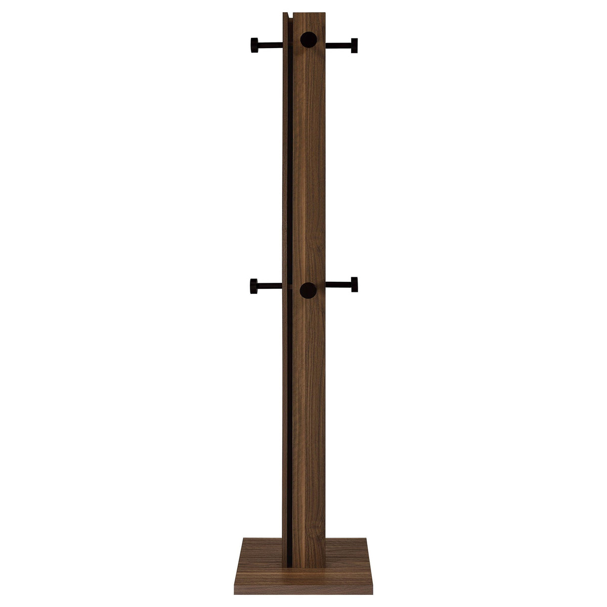 Rikkie Engineered Wood Coat Rack Walnut