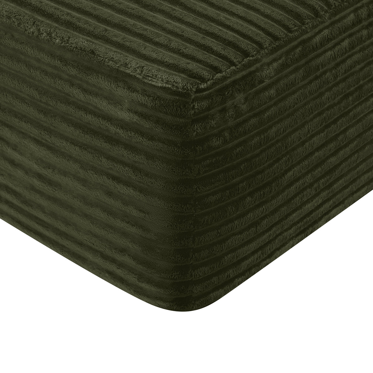 134" Cloud Sectional Sofa with U-Shape Chaise and Cup Holders - Green