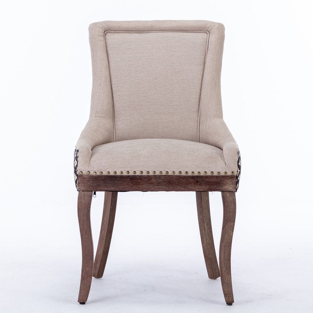 Ultra Side Dining Chair Set with Solid Wood Legs - Multiple Colors
