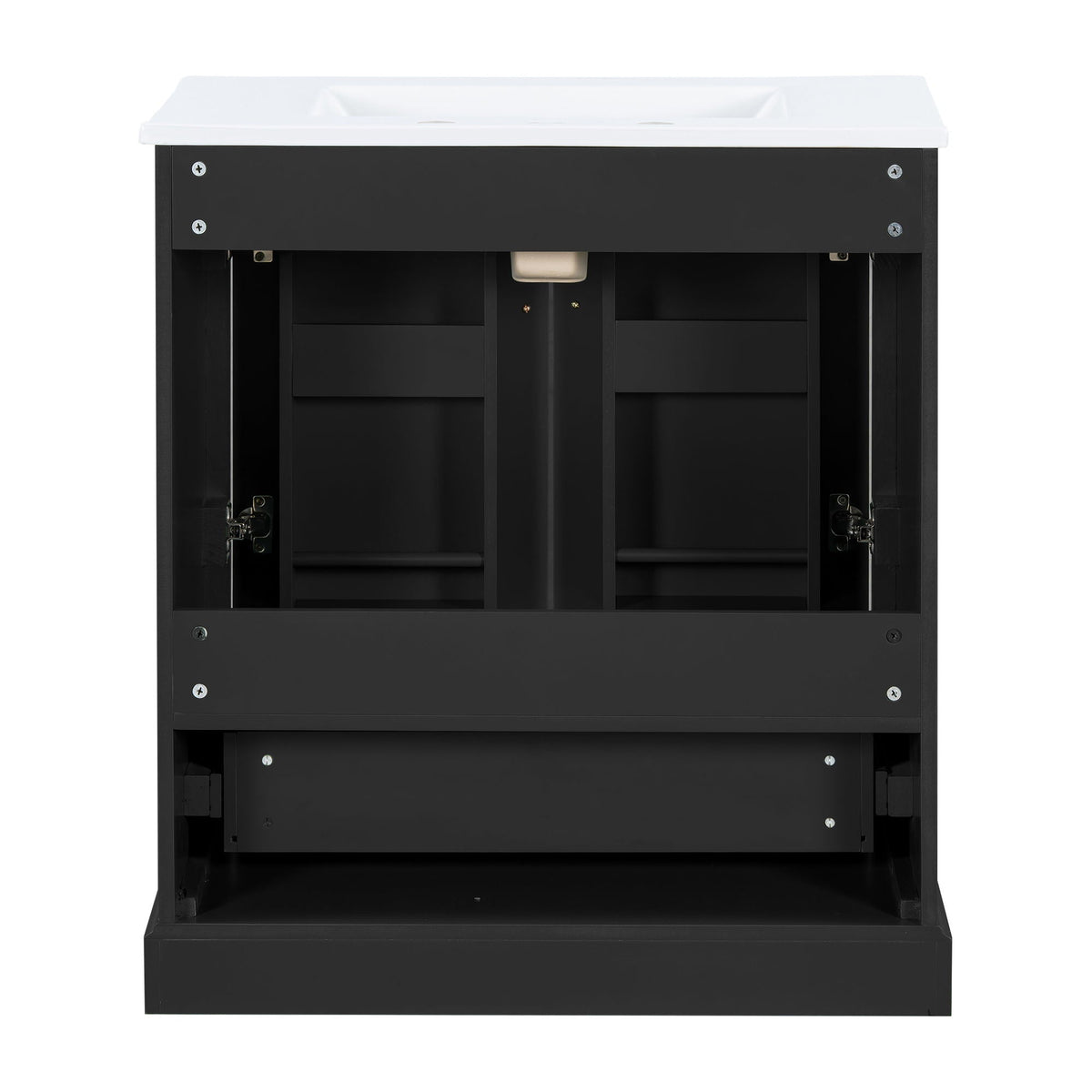 Bathroom Vanity with Sink and Soft Close Doors - White, Black, Green, or Gray