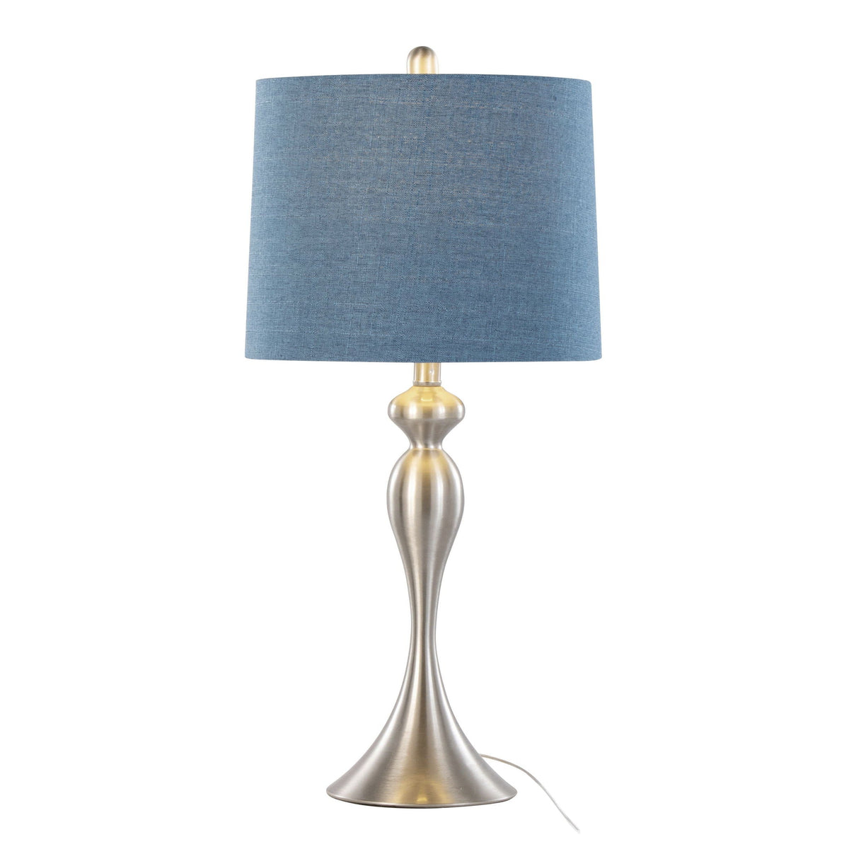 Ashland Contemporary Table Lamp Set with Double-Layer Shade - Multiple Colors