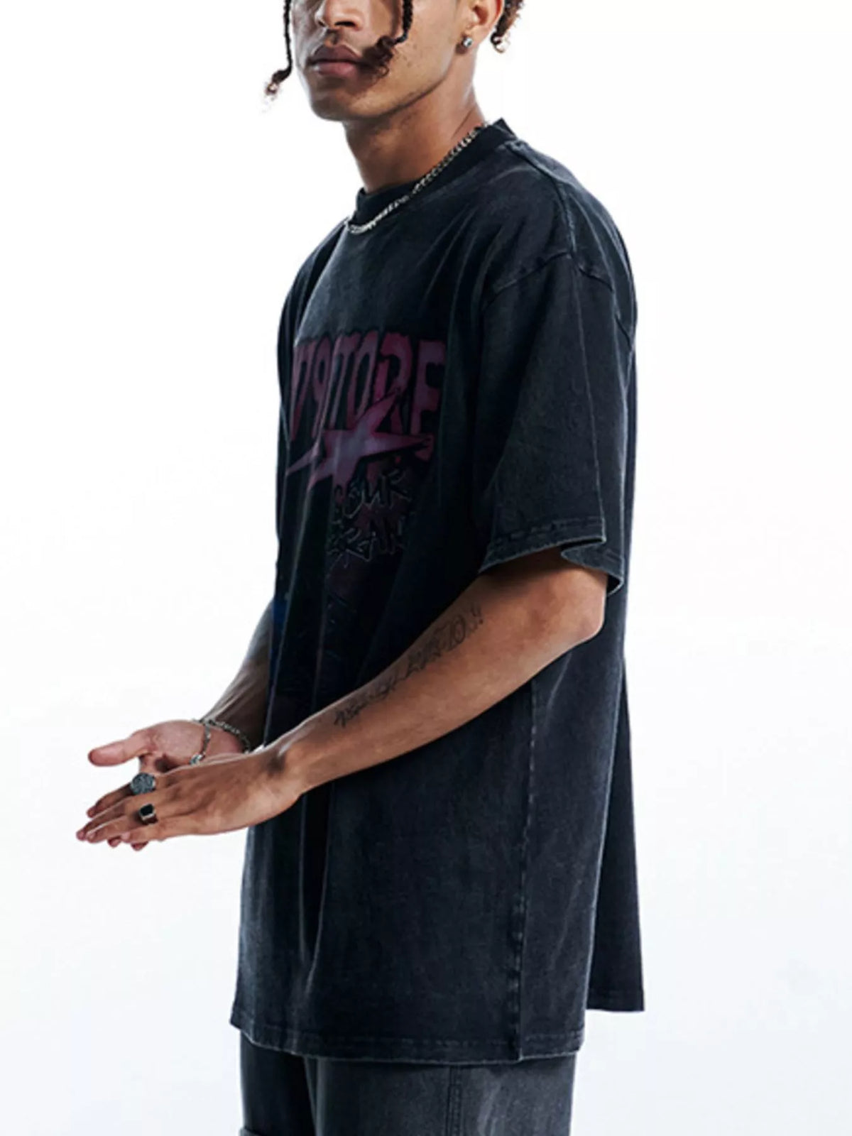 Men's Vintage Graphic Oversized T-Shirt