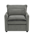 Modern Single Seat Accent Chair with Side Storage Pockets - Multiple Colors