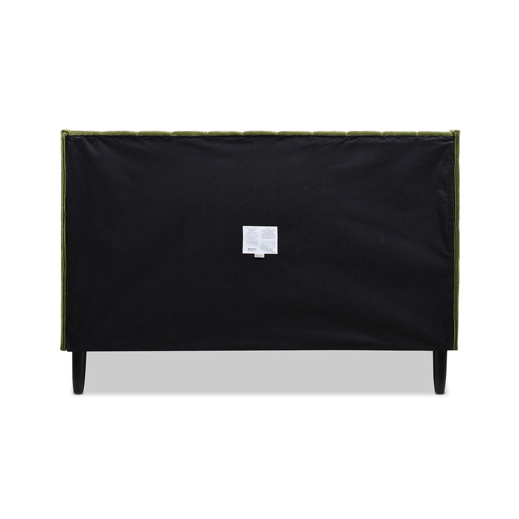 Vertical Tufted Modern Headboard Platform Bed Set with Upholstered Finish - Multiple Colors