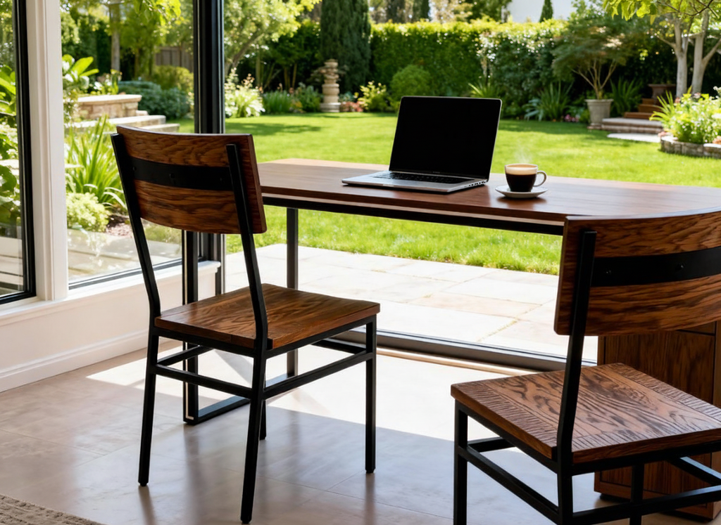 Commercial-Grade Farmhouse Style Dining Chairs with Assembled Construction - Set of 2
