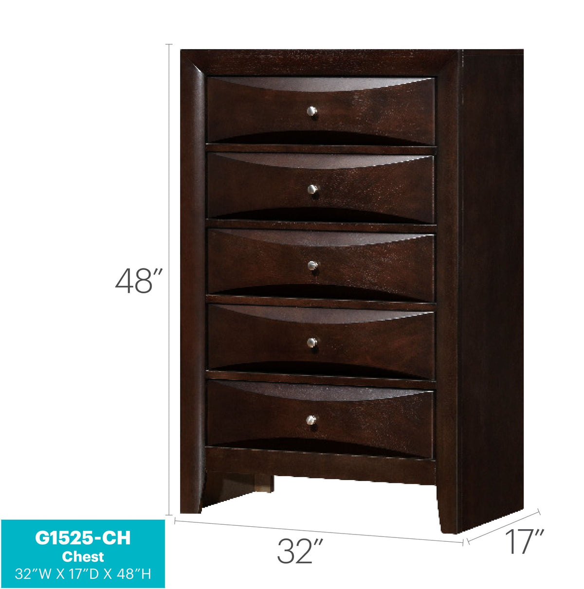 Accent Chest with Molded Resin Drawers - Multiple Colors