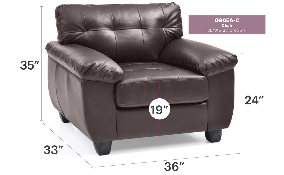 Accent Chair with Removable Back and Pocketed Coil Cushion - Multiple Colors