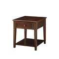 Dark Brown End Table with Lift Top Storage - Malachi Versatile Design