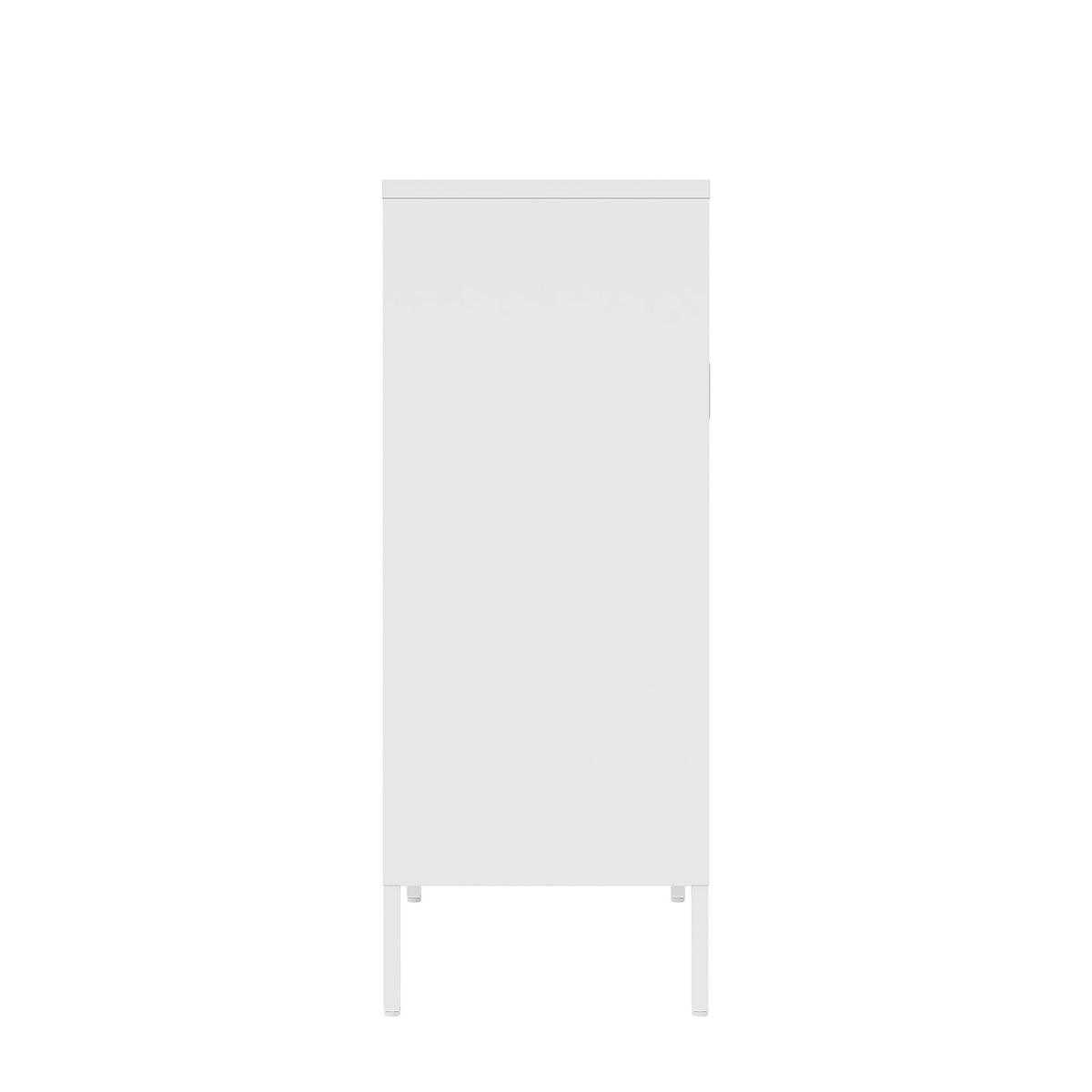 Metal Accent Cabinet with Adjustable Shelves - Black, Green, or White