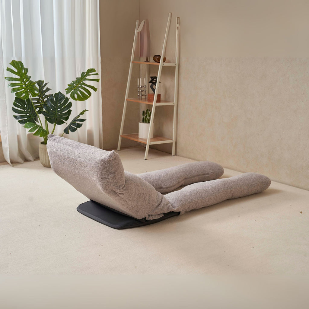 U-Shaped Full-Body Recliner with Adjustable Support - Gray