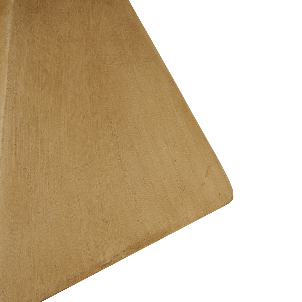 TESS Modern Side Table with Hourglass Design - Wood-Like Finish