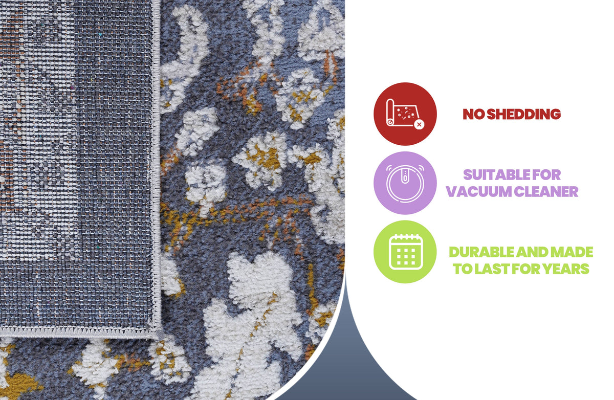 Payas Collection 7.9x10 Rug with Durable Polyester Construction - Multiple Colors
