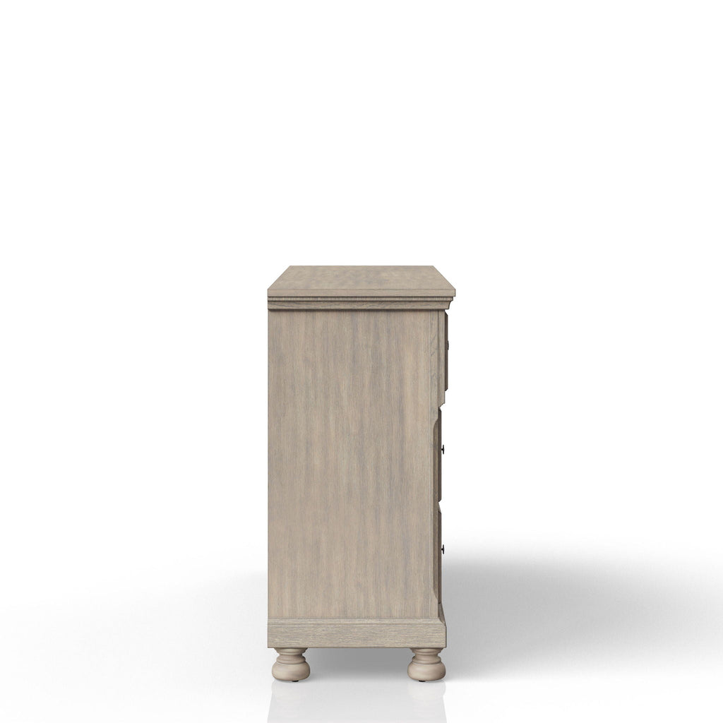 Seven Drawer Dresser with Spacious Storage - Antique Gray