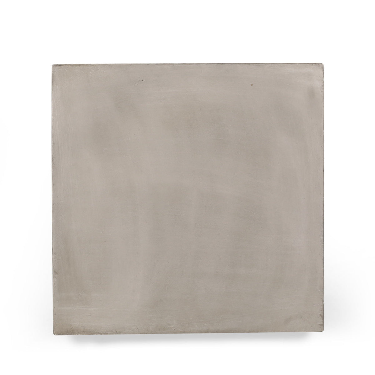 Square Lightweight Side Table with Travertine Finish - Gray or Beige