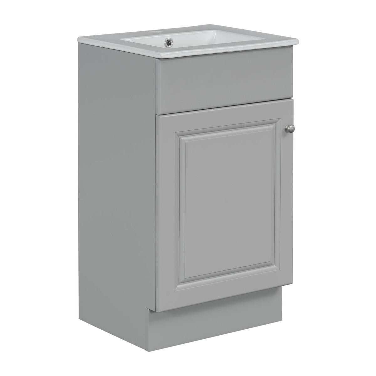 Bathroom Vanity with Sink and Adjustable Shelf - Multiple Colors