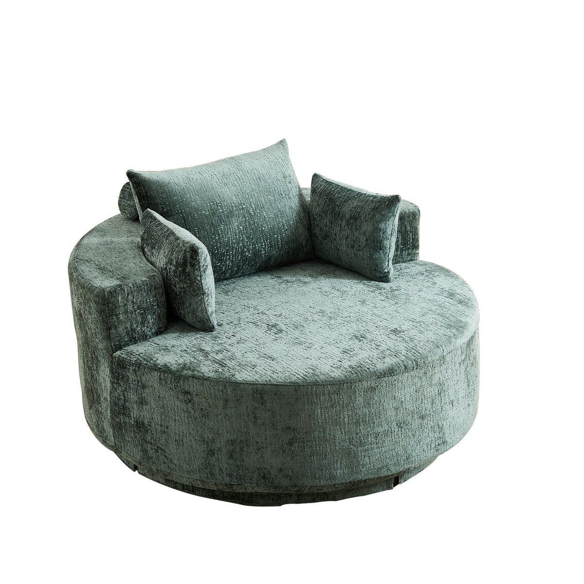 Swivel Sleeper Chair with Supportive Pillow and 360° Base - Multiple Colors