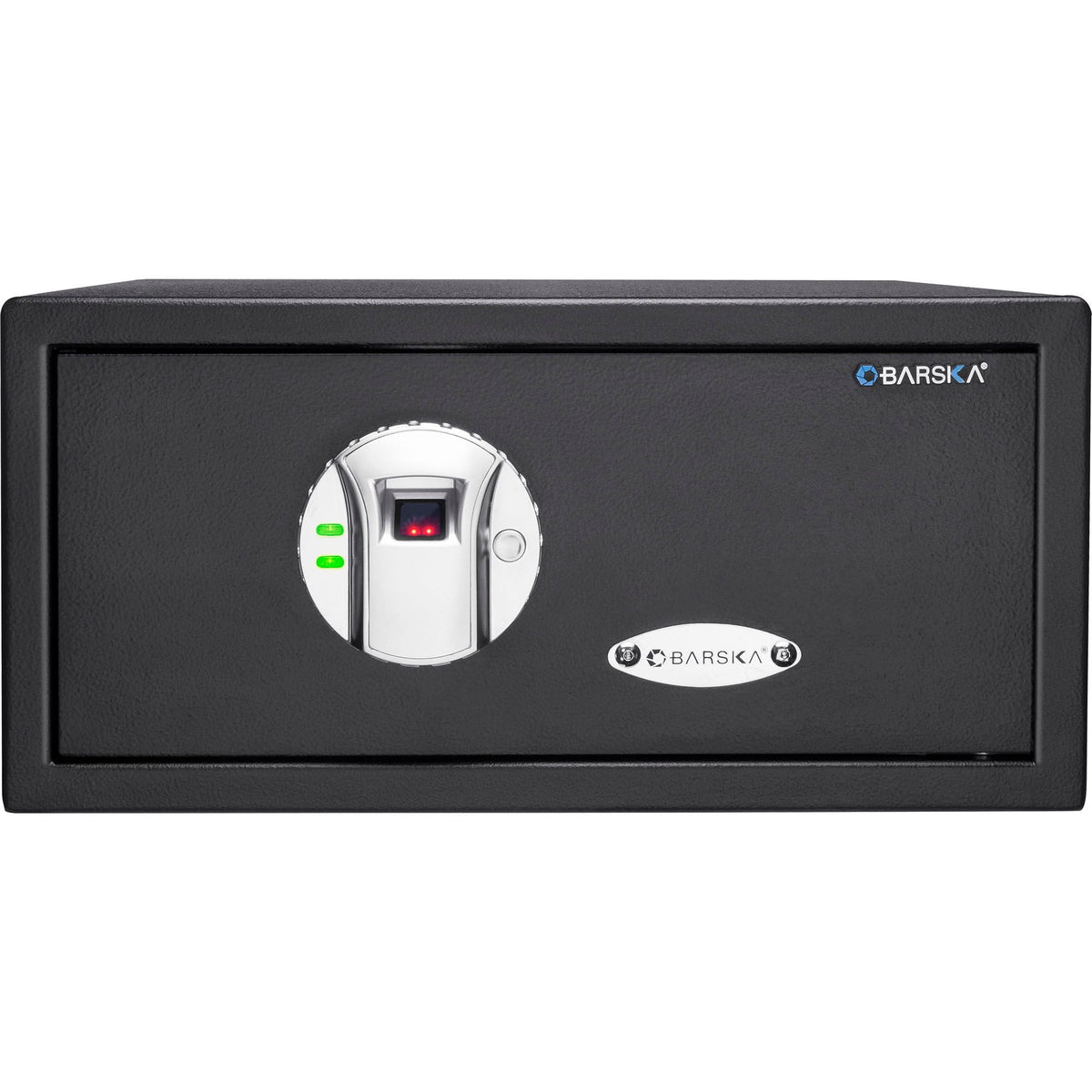 Biometric Security Safe with Fingerprint Access - Black Steel