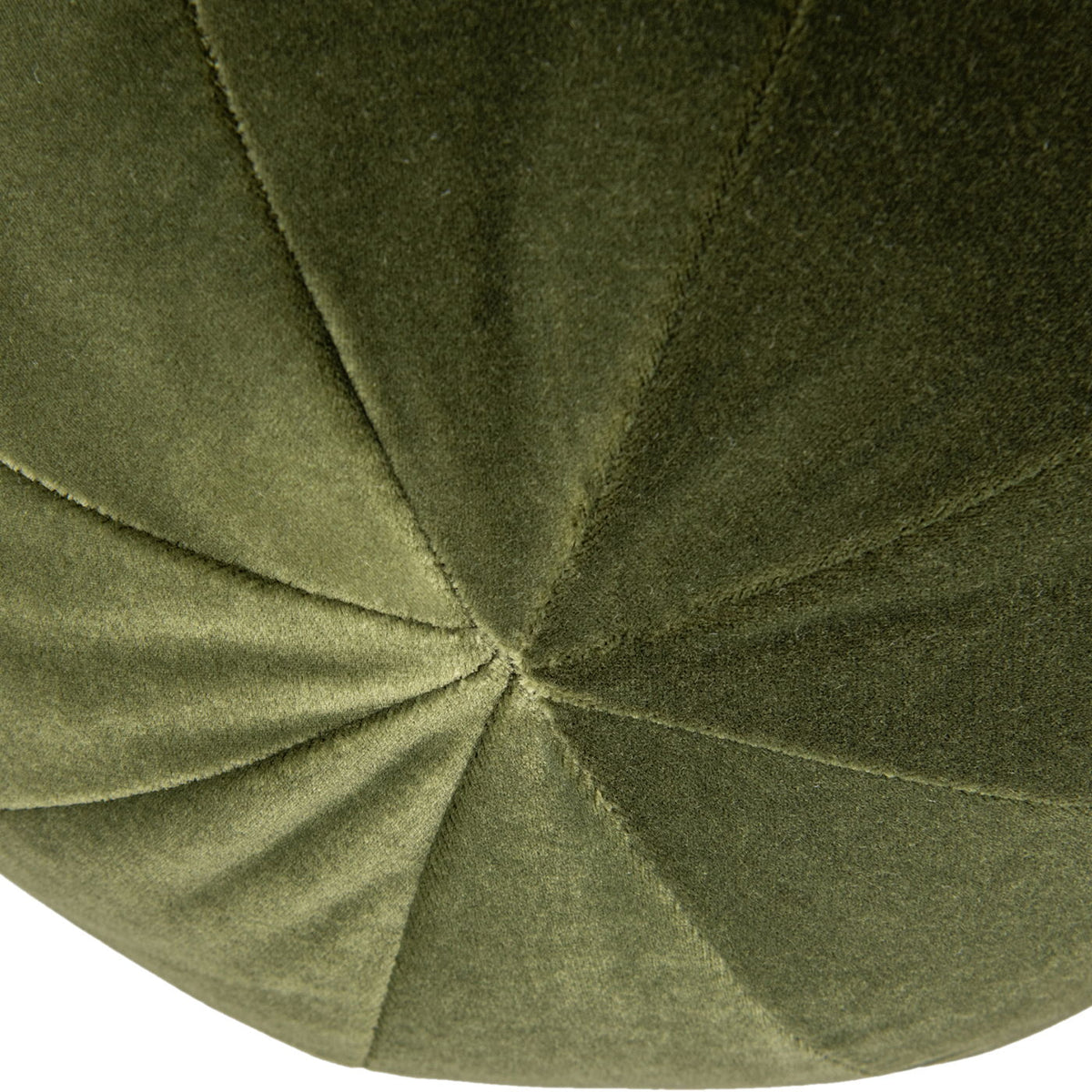 Round Sphere Accent Ball Throw Pillow with Faux Sheepskin - White, Dark Green, Light Brown