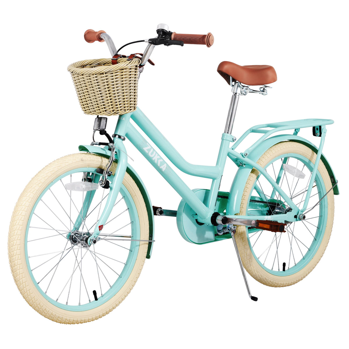 Girls 20 Inch Bike with Basket - Steel Frame for Ages 7-10