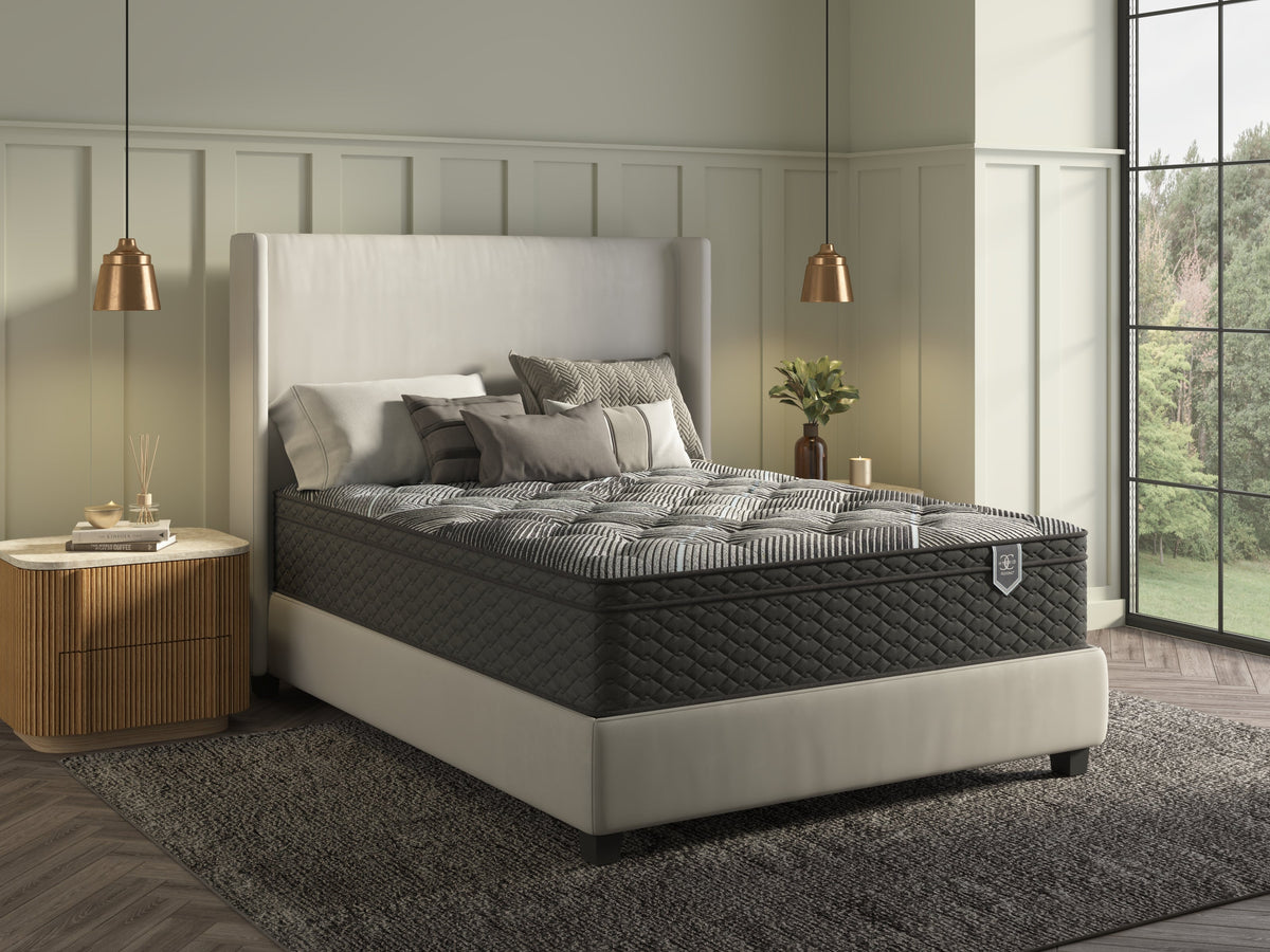Euro Top Plush Mattress with Cooling Gel Memory Foam - White