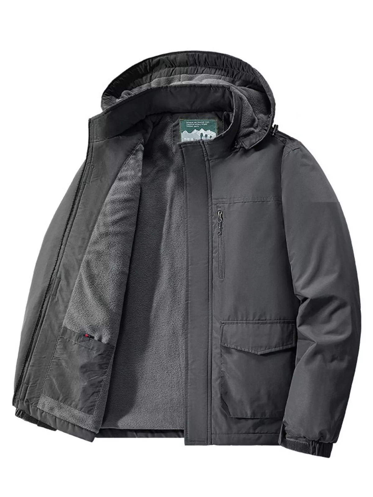 Men's Plus Size Hooded Waterproof Outdoor Jacket