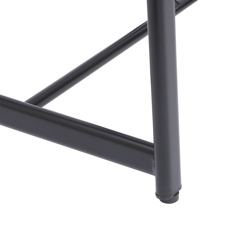 Modern Bar Stools with Backrest for Kitchen – Set of 3 – White or Black
